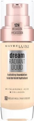 Maybelline Dream Radiant Liquid Foundation 1 Natural Ivory