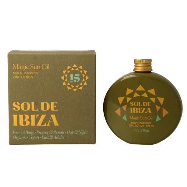 Sol de Ibiza Zonneolie beschermend & herstellend SPF15 bio (30 Milliliter)