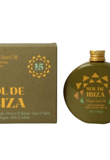 Sol de Ibiza Zonneolie beschermend & herstellend SPF15 bio (30 Milliliter)