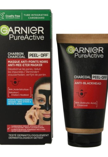 Garnier Pure active peel-off masker charcoal (50 Milliliter)