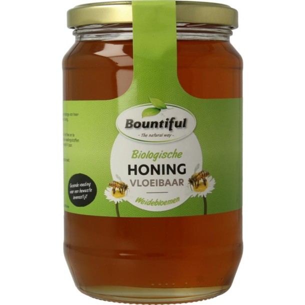 Bountiful Honing weidenbloemen vloeibaar bio (900 Gram)