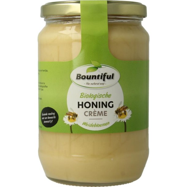 Bountiful Honing weidebloemen creme bio (900 Gram)