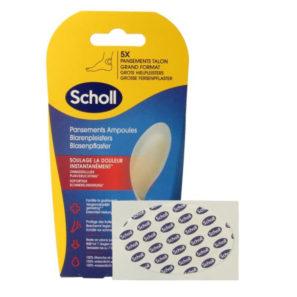 Scholl Blarenpleister hiel large (5 Stuks)