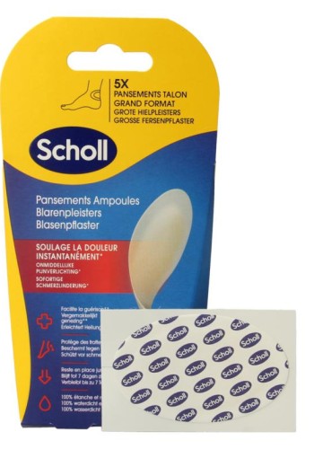 Scholl Blarenpleister hiel large (5 Stuks)