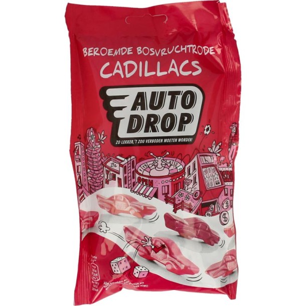 Autodrop Rode cadillacs bosvruchten (150 Gram)