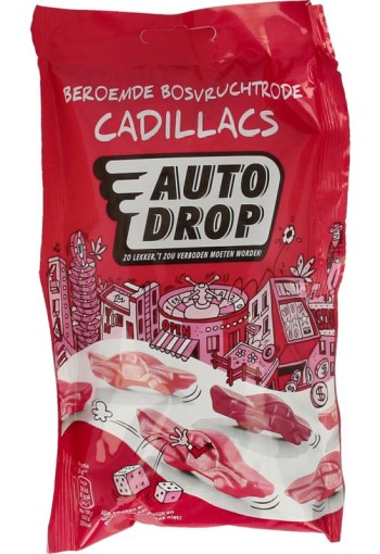 Autodrop Rode cadillacs bosvruchten (150 Gram)