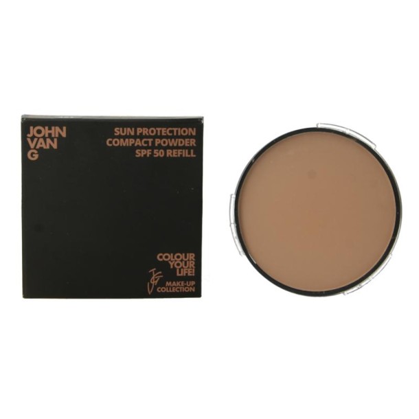 John van G Sun protection compact powder SPF50 refill 45 (1 Stuks)