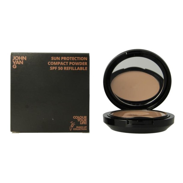 John van G Sun protection compact powder SPF50 refill 45 (1 Stuks)