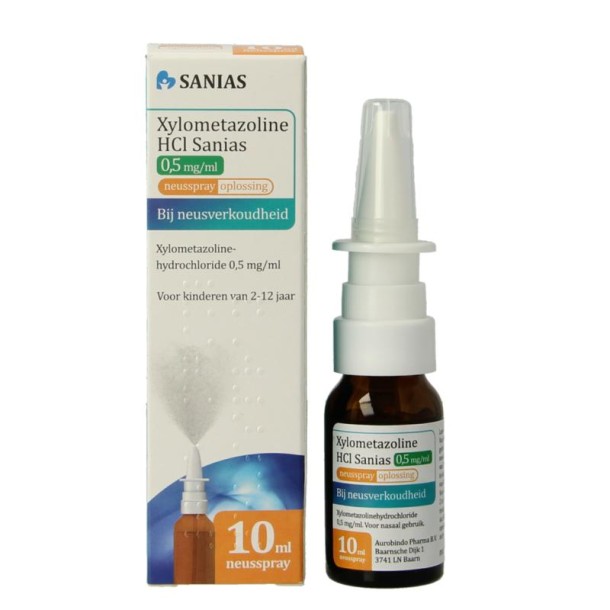 Sanias Xylometazoline HCI 0.50mg spray (10 Milliliter)