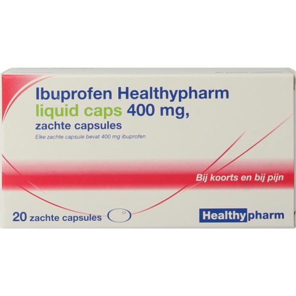 Healthypharm Ibuprofen 400mg liquid caps (20 Capsules)