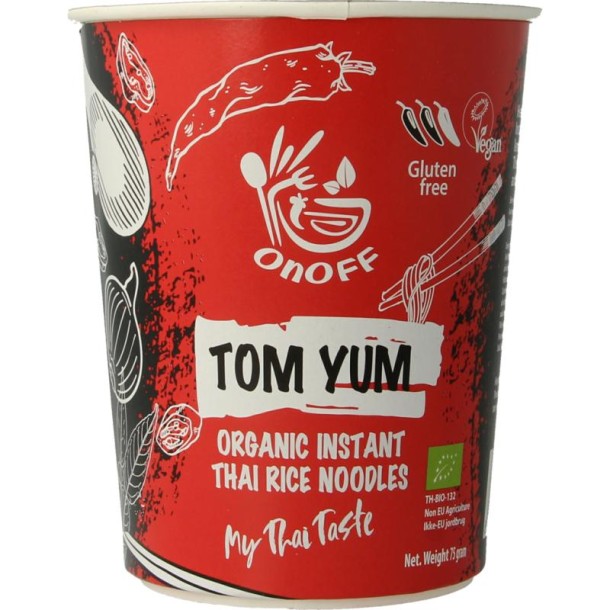 Onoff Instant noodlesoup tom yum bio (75 Gram)