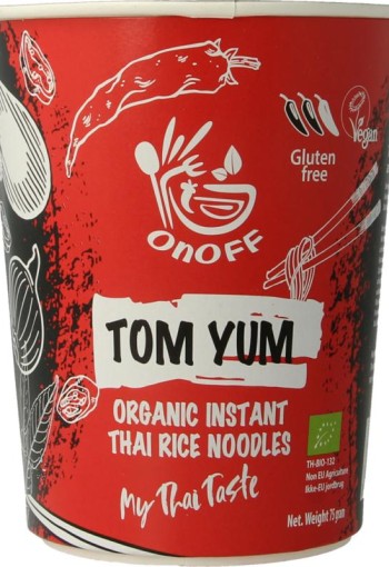 Onoff Instant noodlesoup tom yum bio (75 Gram)