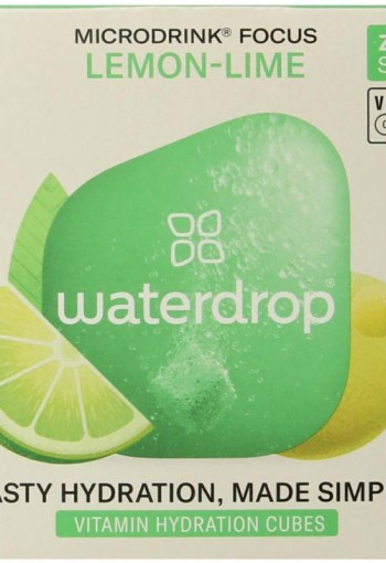 Waterdrop Microdrink focus lemon lime bruistabletten (12 Stuks)