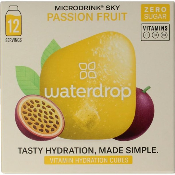 Waterdrop Microdrink sky passion fruit bruistabletten (12 Stuks)