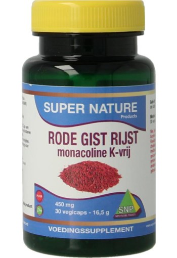 SNP Rode gist rijst monacoline K vrij (30 Vegetarische capsules)