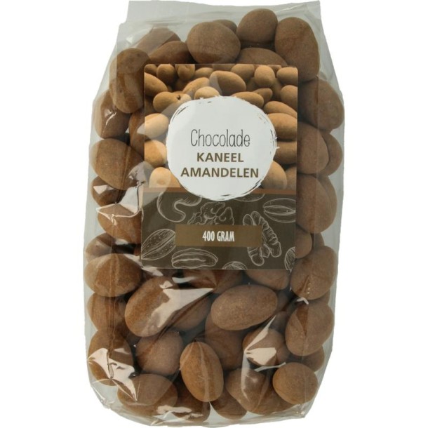 Mijnnatuurwinkel Chocolade kaneel amandelen (400 Gram)