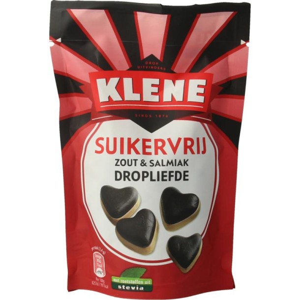 Klene Dropliefde suikervrij (90 Gram)