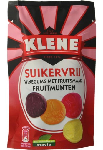 Klene Fruitmunten suikervrij (110 Gram)