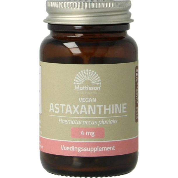 Mattisson Vegan astaxanthine 4mg (60 Vegetarische capsules)