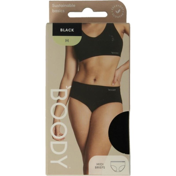 Boody Midi heupslip zwart M (1 Stuks)