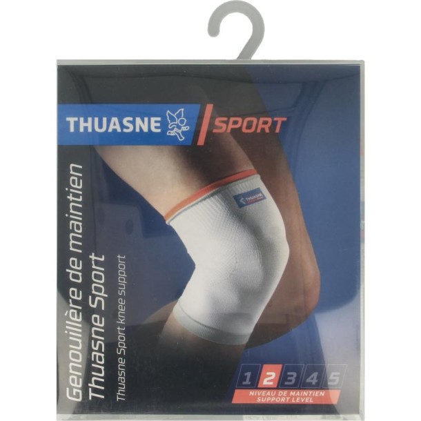 Thuasne Steunbrace knie elastisch lichtgrijs maat XL (1 Stuks)