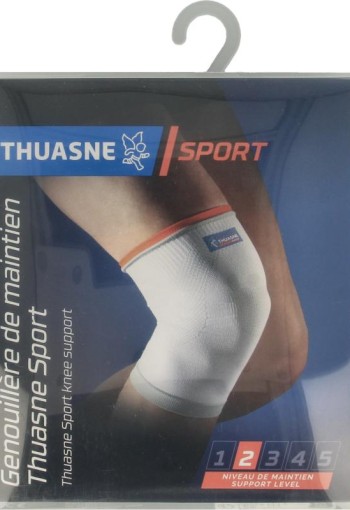 Thuasne Steunbrace knie elastisch lichtgrijs maat XL (1 Stuks)