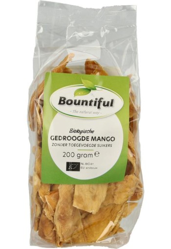 Bountiful Mango gedroogd zonder suiker bio (200 Gram)