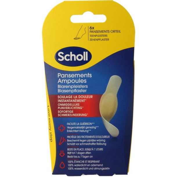 Scholl Blarenpleister tenen (6 Stuks)