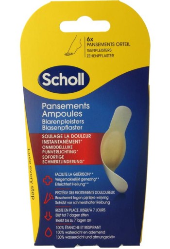 Scholl Blarenpleister tenen (6 Stuks)