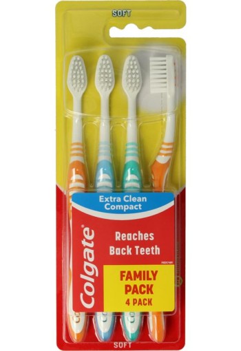 Colgate Tandenborstel extra clean soft (4 Stuks)