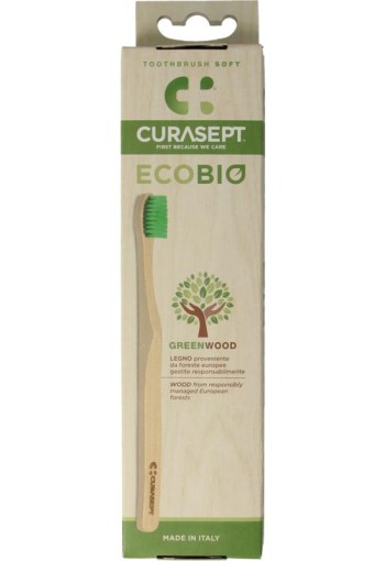 Curasept Tandenborstel wood soft (1 Stuks)