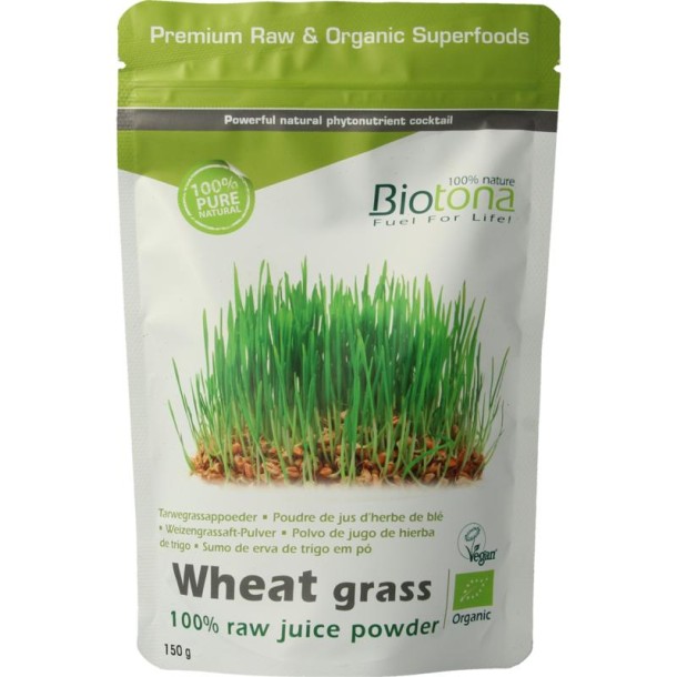 Biotona Wheat grass raw bio (150 Gram)