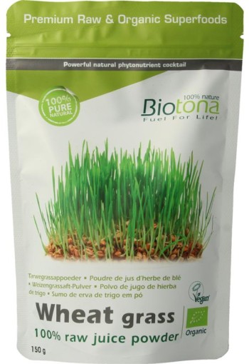 Biotona Wheat grass raw bio (150 Gram)