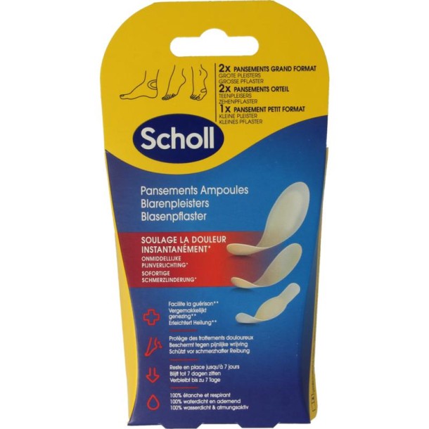 Scholl Blarenpleisters mix (5 Stuks)