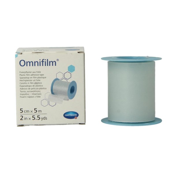 Hartmann Omnifilm fixatiepleister folie 5m x 5cm (1 Stuks)