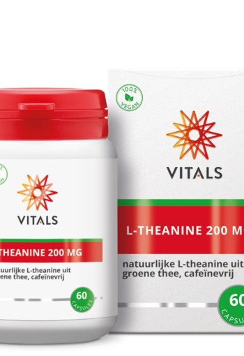 Vitals L-Theanine 200mg (60 Vegetarische capsules)