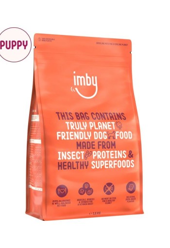 Imby Pet Food Hondenbrokken insecteneiwit puppy 1-12mnd (1500 Gram)