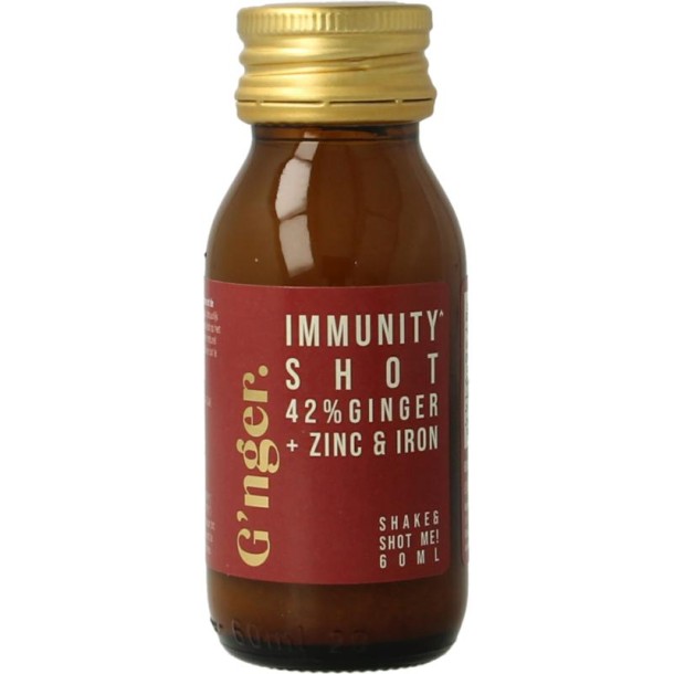 G'nger Shot gember vruchtensap immunity (60 Milliliter)