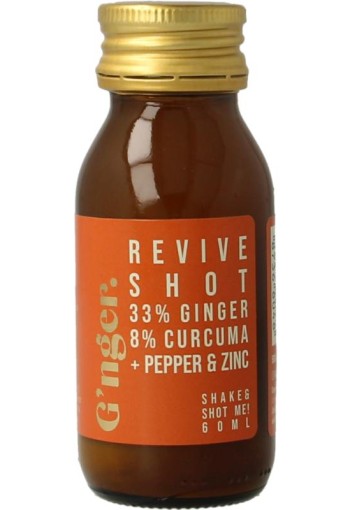 G'nger Shot gember vruchtensap kurkuma revive (60 Milliliter)