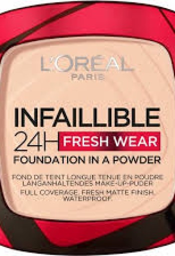 L'Oréal Paris Infaillible 24H Fresh Wear Foundation in a Powder 180 Rose Sand