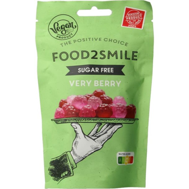 Food2Smile Very berry suikervrij glutenvrij lactosevrij (90 Gram)