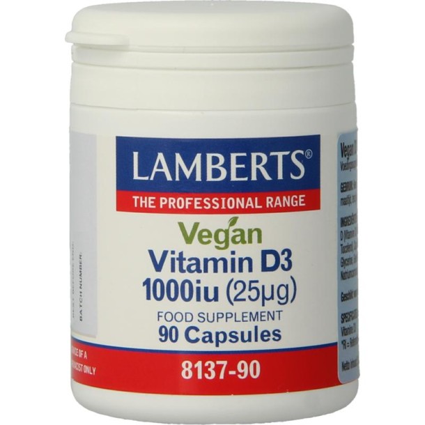 Lamberts Vitamine D3 1000IE 25mcg vegan (90 Capsules)