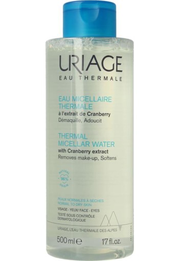 Uriage Thermal micellar water normale/droge huid (500 Milliliter)