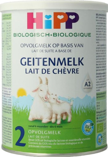 Hipp 2 Biologische opvolgmelk op basis van geitenmelk (400 Gram)