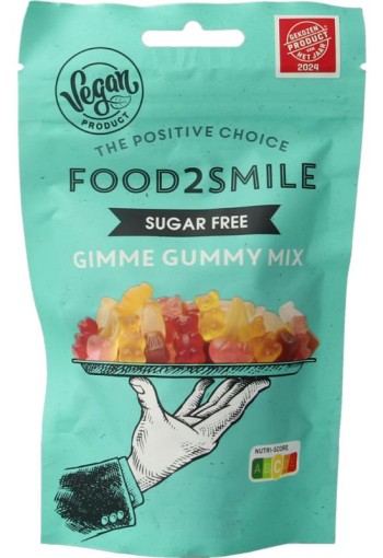 Food2Smile Gimme gummy mix suikervrij lactosevrij (90 Gram)