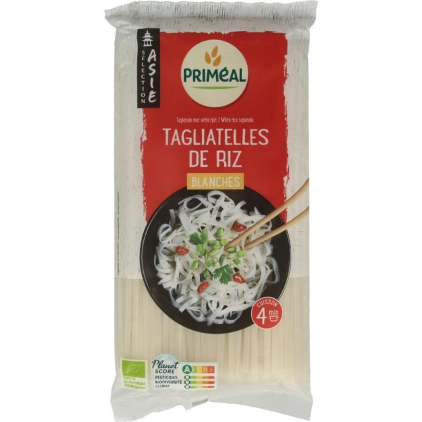 Primeal Rijstnoedels van witte rijst bio (400 Gram)