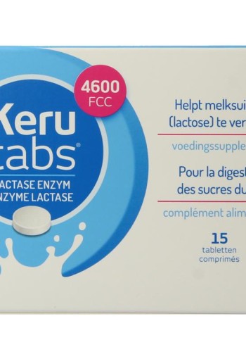 Kerutabs Lactase enzym 4600 FCC (15 Tabletten)