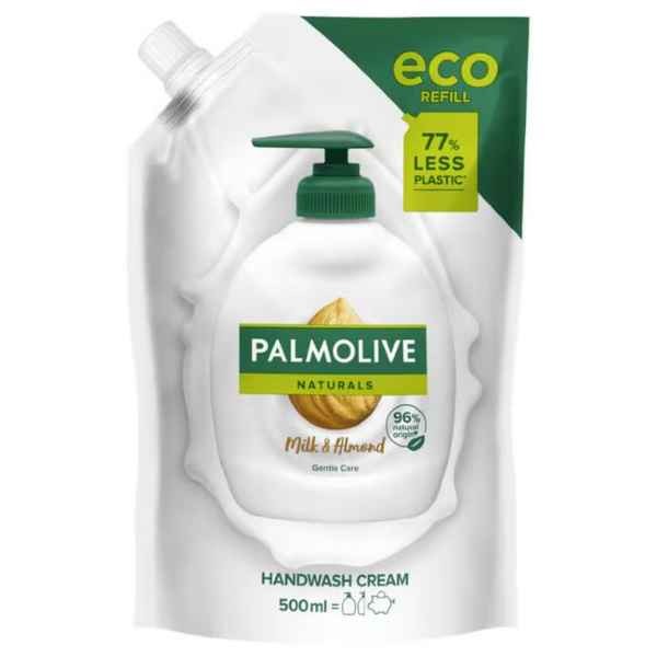 Palmolive Naturals Handzeep Melk- en Amandel Navul 500ml