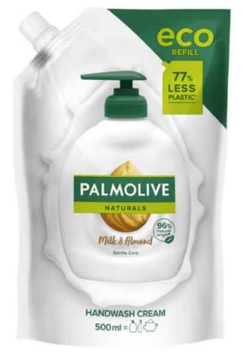 Palmolive Naturals Handzeep Melk- en Amandel Navul 500ml