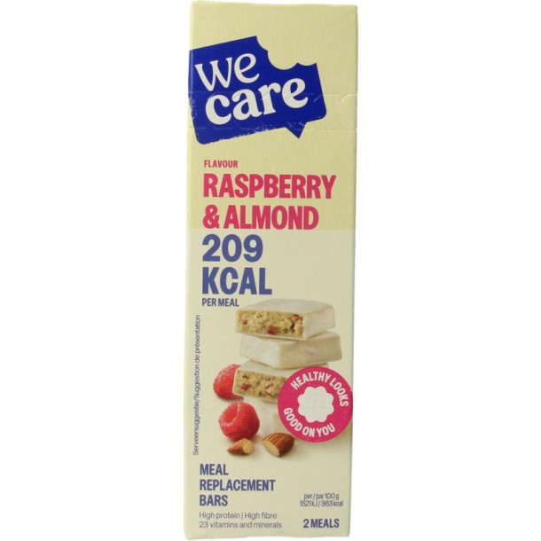 Wecare Bars raspberry almond (116 Gram)